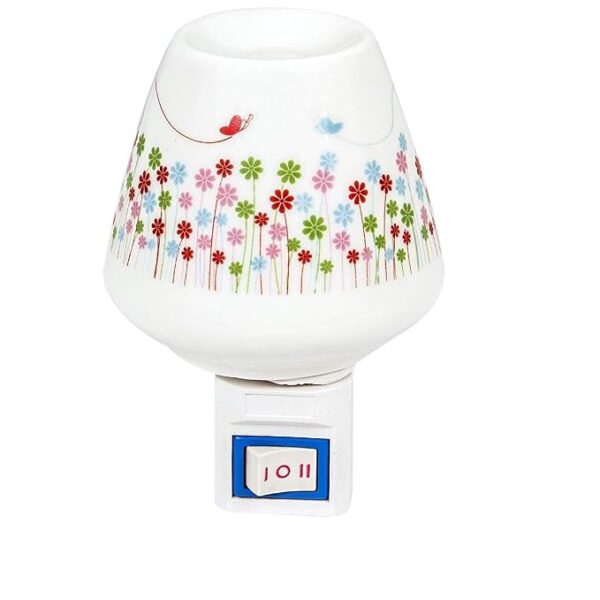 Panchtattvas Ceramic Aroma Diffuser Oil Burner Night Lamp Light for Home, Office, Spa and Hotels