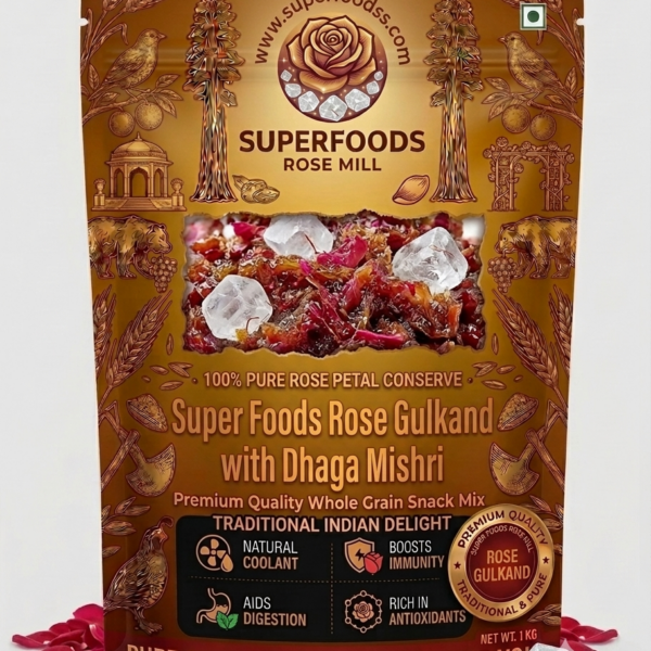Super Foods Rose Gulkand with Dhaga Mishri